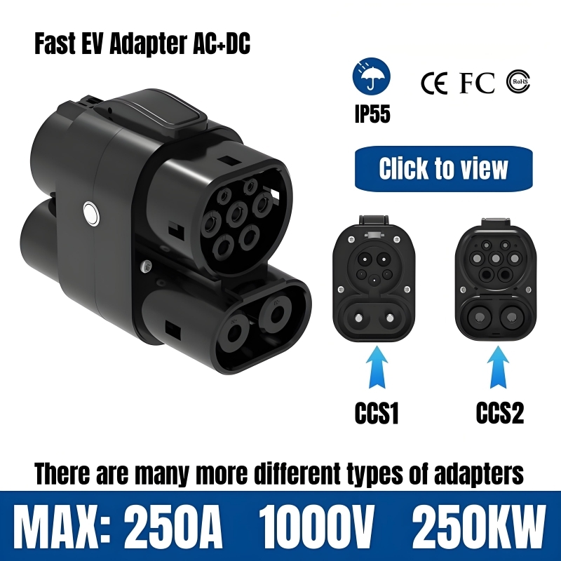 EV Charging Adapter 250A 250KW - Ccs2 To Ccs1 Fast Charge Adapter 250Kw review and price