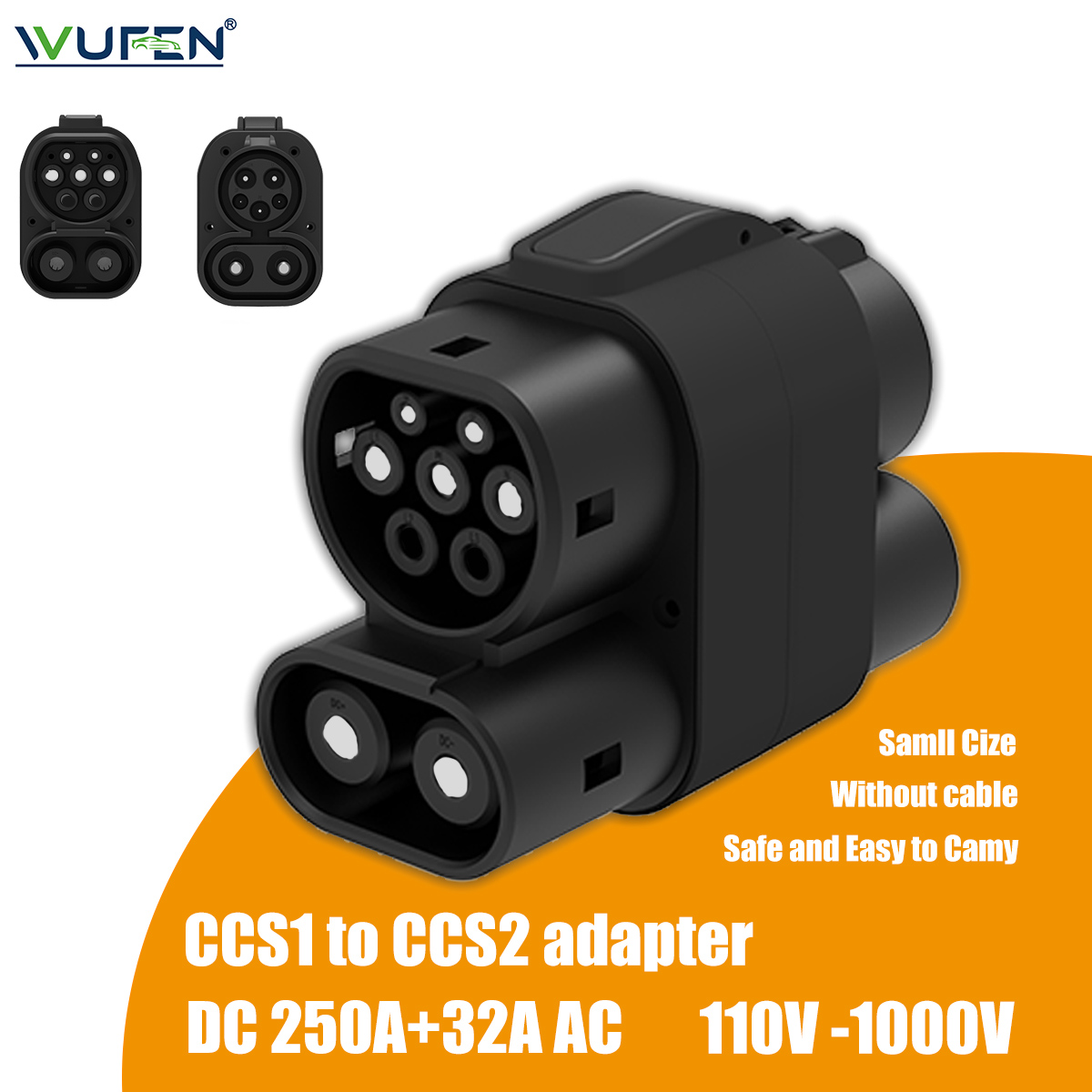 WUFEN 250A+32A CCS1 Charger to - Ccs2 To Ccs1 Fast Charge Adapter 250Kw review and price