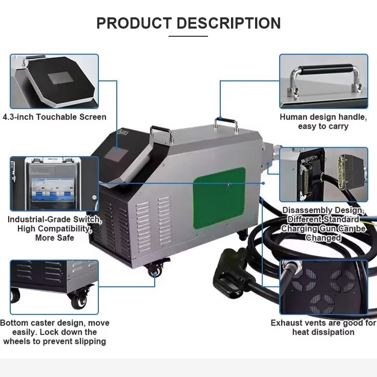 Home Use Mobile DC EV Charger  - Portable Dc Fast Charger 20Kw Ccs2 review and price