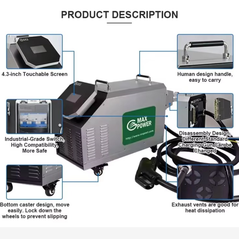 Home Use Mobile DC EV Charger  - Portable Dc Fast Charger 20Kw Ccs2 review and price