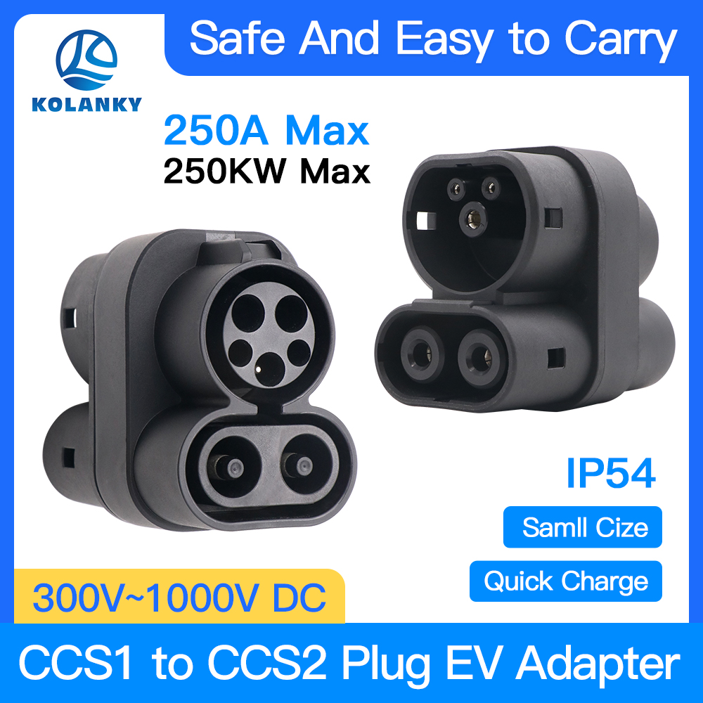 CCS1 to CCS2 EV Charger Adapte - Ccs2 To Ccs1 Fast Charge Adapter 250Kw review and price